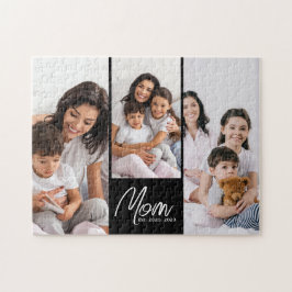 Puzzle Mom Established Modern Script Black 3 Photo