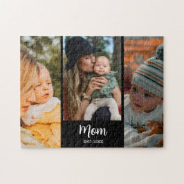 Puzzle Mom Established Modern Script Black 3 Photo