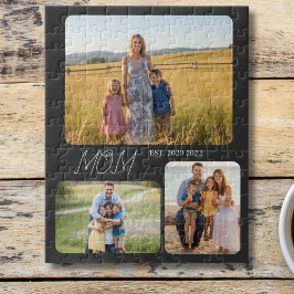 Puzzle Mom Established Modern Script Black 3 Photo