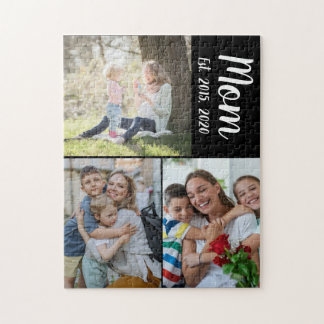 Puzzle Mom Established Script Black 3 Photo