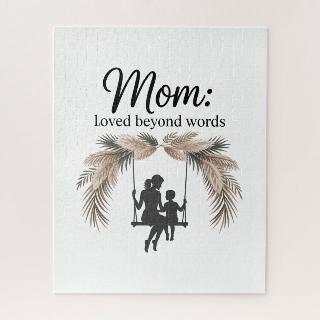 Puzzle Mom Loved Beyond Words (Vertical)