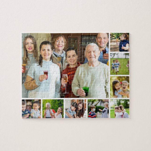 Puzzle Momentos en foco: Collage de fotos Personalizable  (Horizontal)