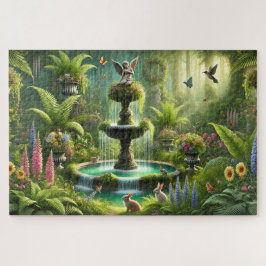 Puzzle Mom's Secret Garden Enchanting Fountain Oasis