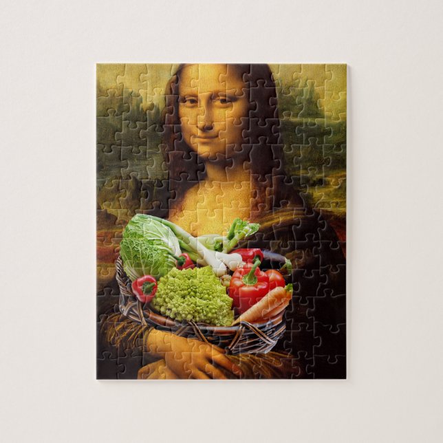 Puzzle Mona Lisa ama a las verduras (Vertical)