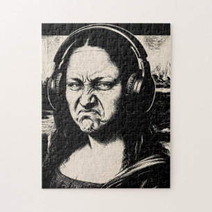 Puzzle Mona Lisa Cara de Bajo Amantes de la Música DJs