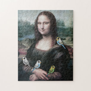 Puzzle Mona Lisa y Budgies