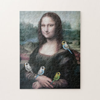 Puzzle Mona Lisa y Budgies