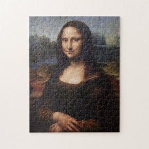 Puzzle Mona Lisa y Leonardo da Vinci/vintage Italia