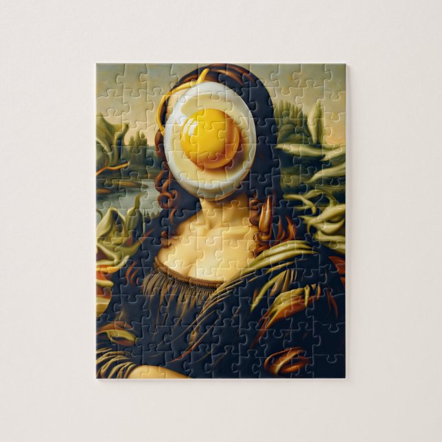 Puzzle Mona Sunnyside Up Egg Funny (Vertical)