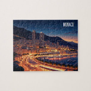 Puzzle Mónaco Monte Carlo de noche