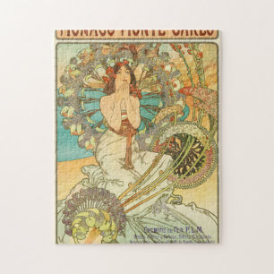 Puzzle Mónaco, Montecarlo, Chemins de Fer P.L.M. de Mucha