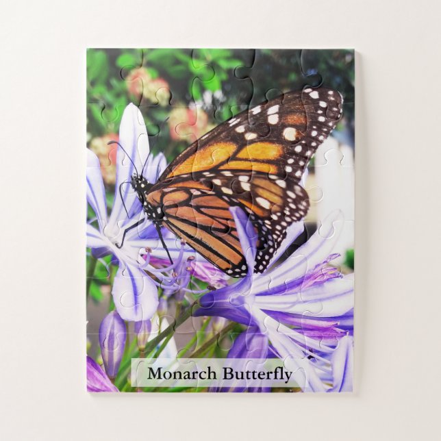 Puzzle Monarch Butterfly Pollinating Insect 30Pcs (Vertical)
