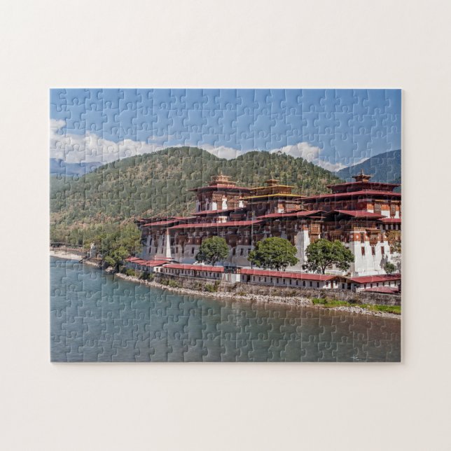 Puzzle Monasterio de Punakha Dzong - Bhután, Asia (Horizontal)