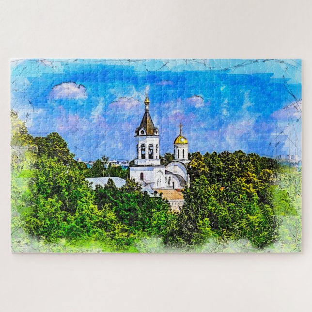 Puzzle Monasterio. Vladimir, Rusia. (Horizontal)