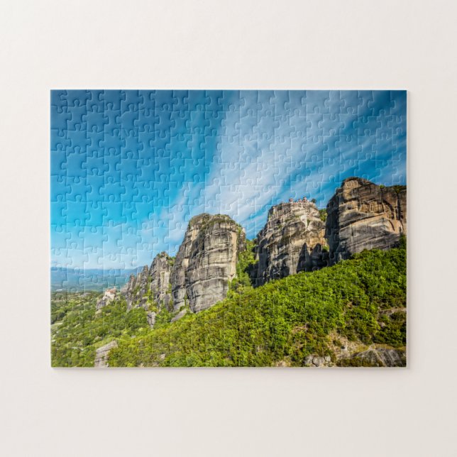 Puzzle monasterios de rocas de Meteora, Grecia (Horizontal)