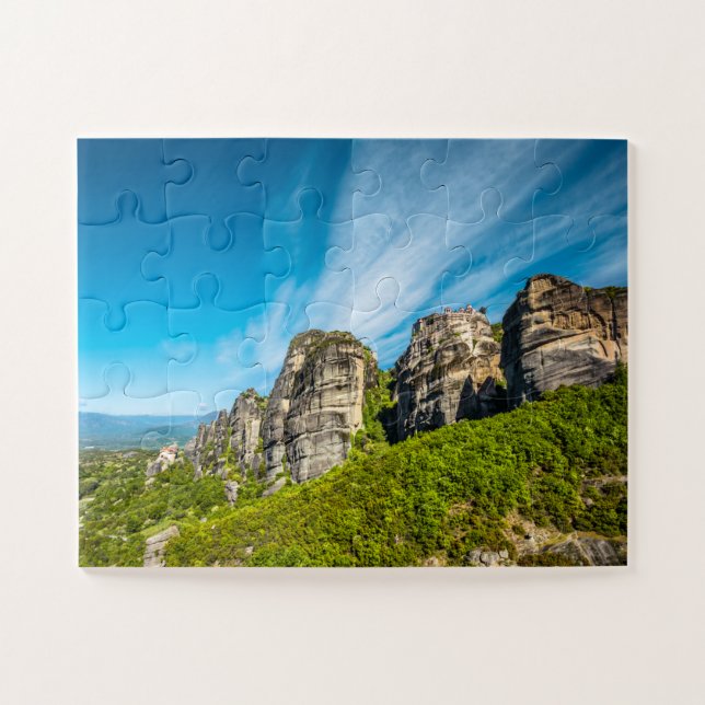 Puzzle monasterios de rocas de Meteora, Grecia (Horizontal)