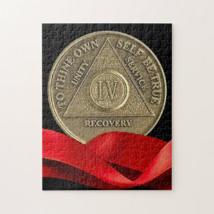 Puzzle Moneda de aniversario de recuperación de 4 años de