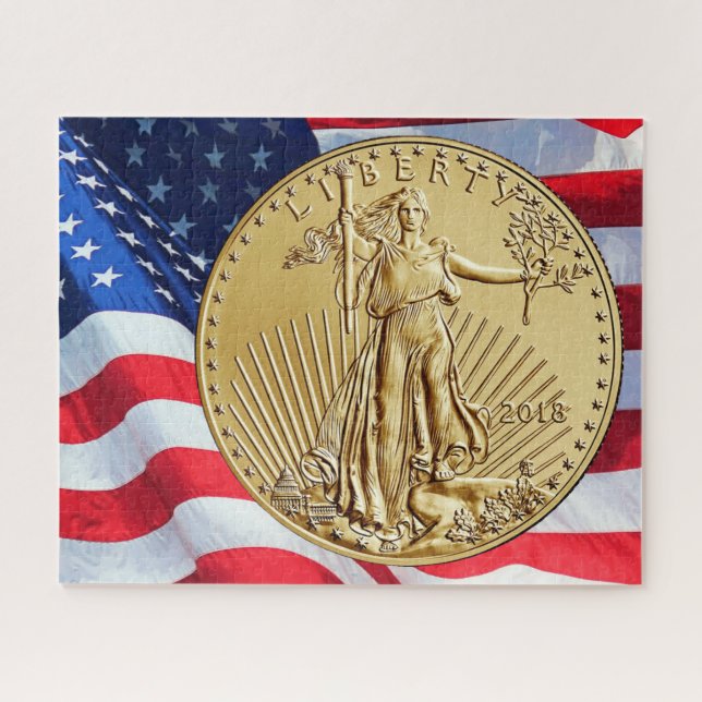 PUZZLE MONEDA DE LIBERTAD DE ORO (Horizontal)