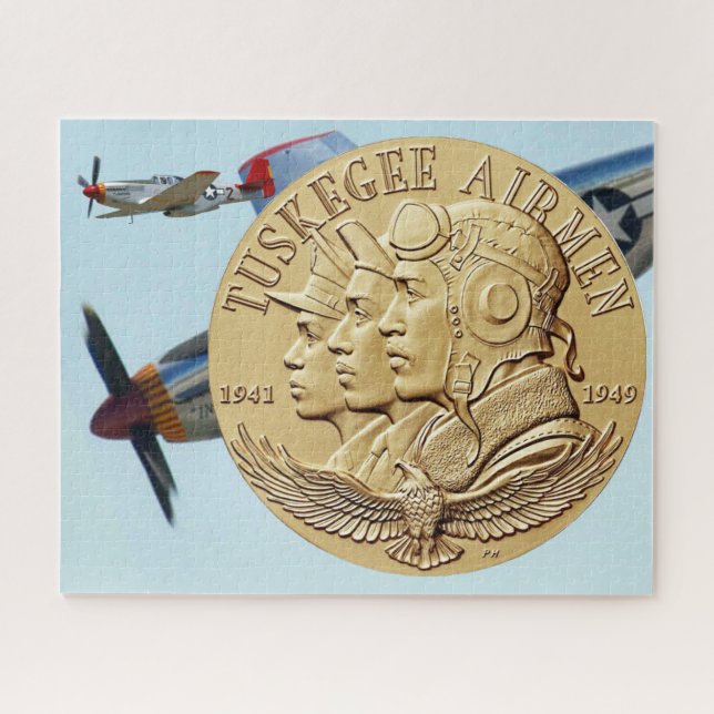 PUZZLE MONEDA DE LOS AVIADORES DE TUSKEGEE (Horizontal)