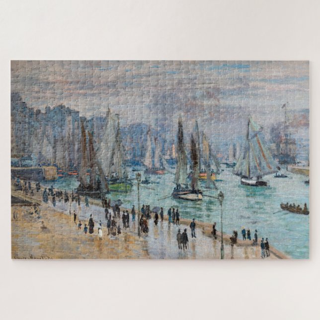 Puzzle Monet - Barcos pesqueros salen del puerto, Le Havr (Horizontal)