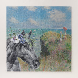 Puzzle Monet Cliff Walk & Black Horse Compilation