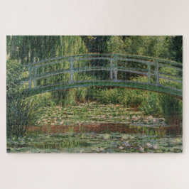 Puzzle Monet Japanese Footbridge y la piscina Water Lily