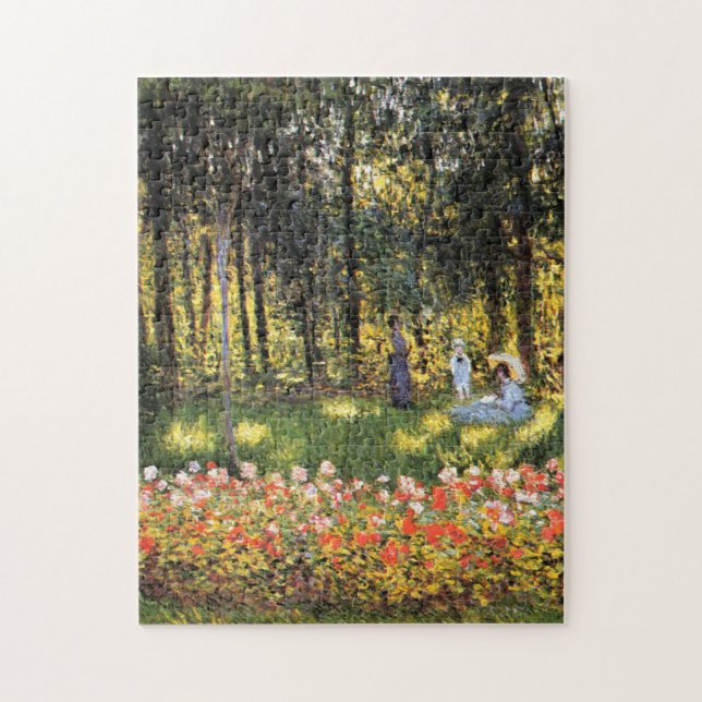 Puzzle Monet - La familia de los artistas en el jardín (Vertical)