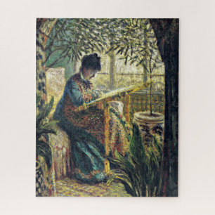 Puzzle Monet - Madame Monet Embroidering