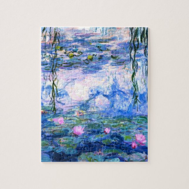 Puzzle Monet Pink Water Lilies (Vertical)