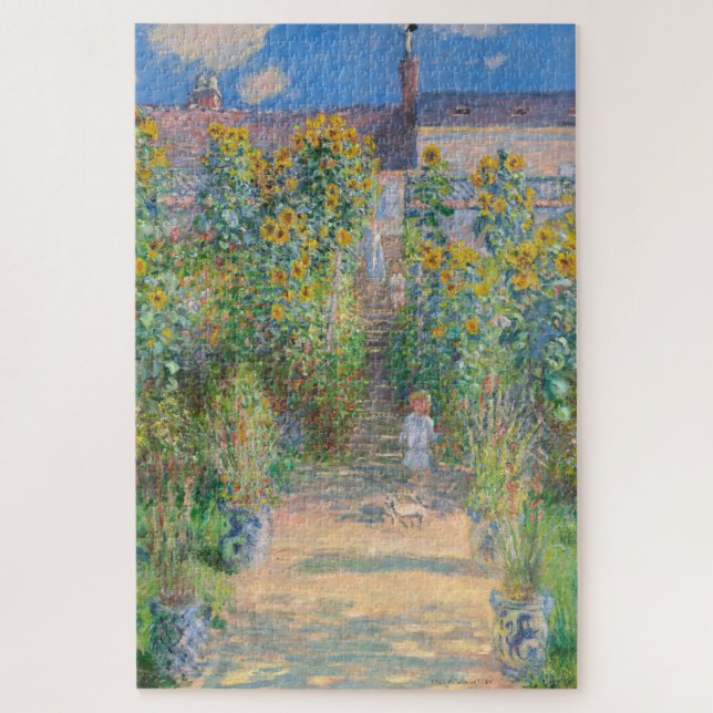 Puzzle Monet Sunflowers Garden 1000 Piece (Vertical)