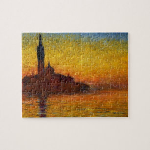 Puzzle Monet Sunset en Venecia Pintura impresionista