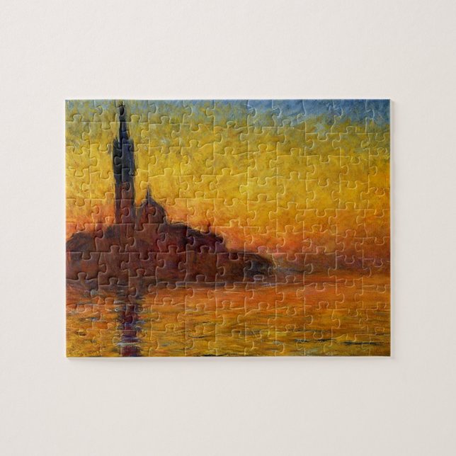 Puzzle Monet Sunset en Venecia Pintura impresionista (Horizontal)