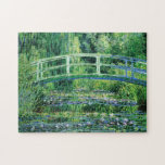 Puzzle Monet Water Lilis y el Bella Artes Puente Japonés<br><div class="desc">Water Lilies y el Puente Japonés son hermosas obras de arte creadas por el artista impresionista francés Claude Monet c. 1895,  mostrando una pasarela japonesa sobre su estanque de jardín de nenúfares.</div>