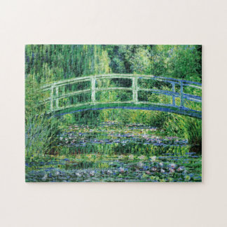 Puzzle Monet Water Lilis y el Bella Artes Puente Japonés
