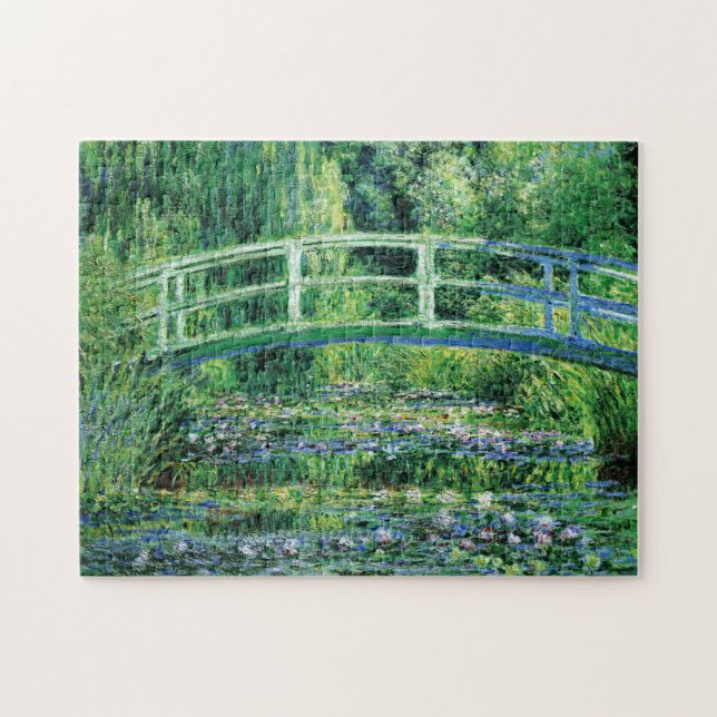 Puzzle Monet Water Lilis y el Bella Artes Puente Japonés (Horizontal)