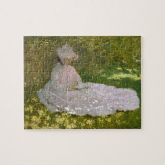 Puzzle Monet Woman Leyendo (Springtime) Bella Artes