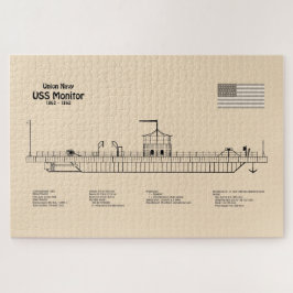 Puzzle Monitor de USS - Planes de Blueprint de envío SD