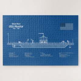 Puzzle Monitor USS - Planes de trazado de buques ABD