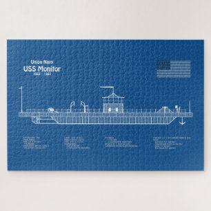 Puzzle Monitor USS - Planes de trazado de buques ABD
