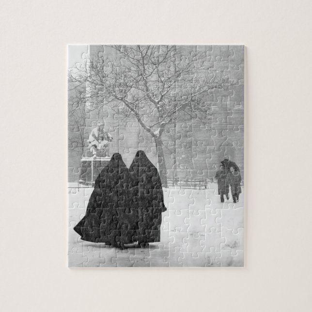 Puzzle Monjas en la nieve (Vertical)