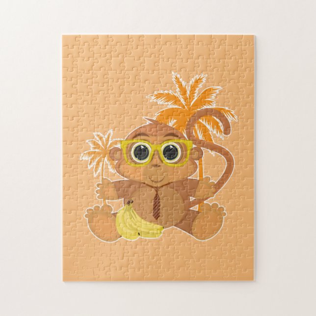 Puzzle Monkey Nerd (Vertical)
