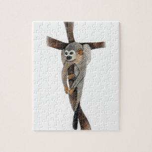 Puzzle mono araña arte a bolígrafo dibujado a mano