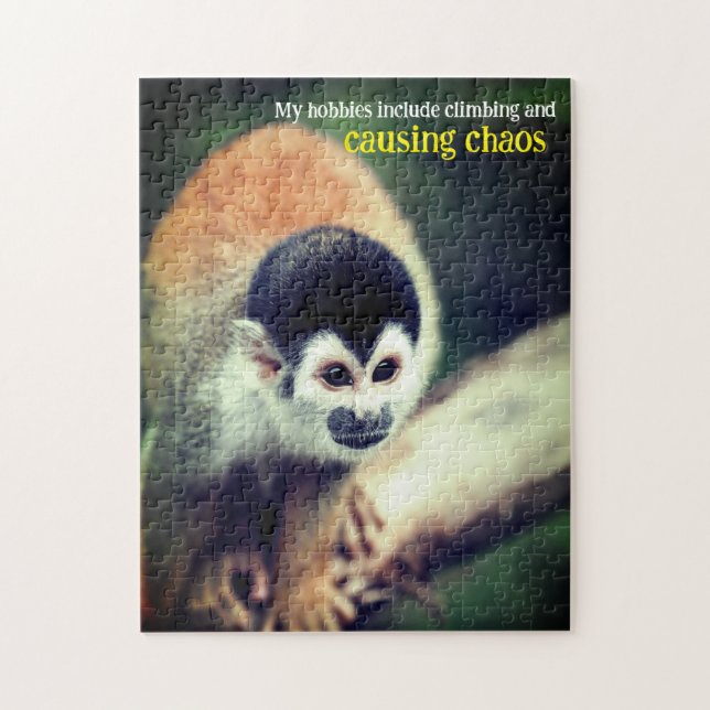 Puzzle Mono ardilla en el árbol (Vertical)