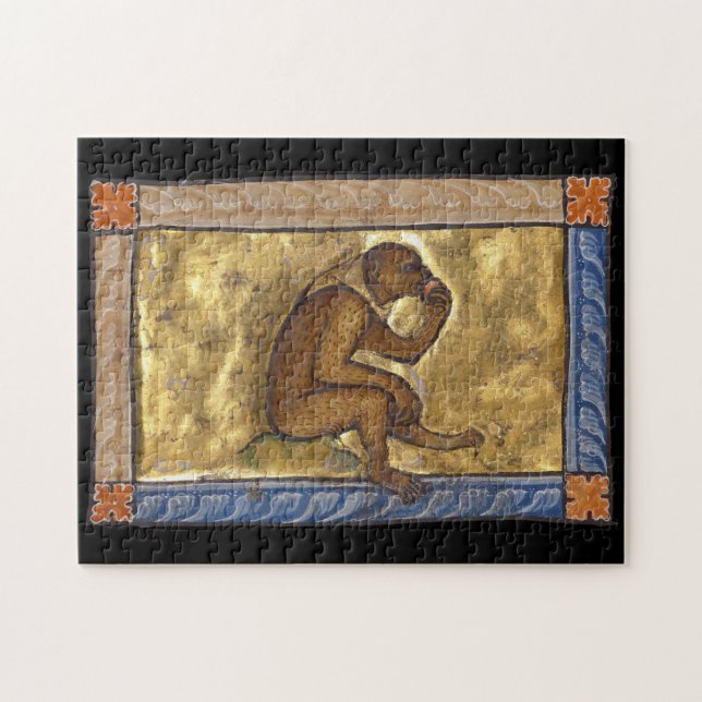 Puzzle Mono Bestiario Medieval c. 1270 (Horizontal)