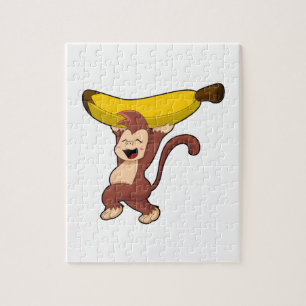 Puzzle Mono con banana