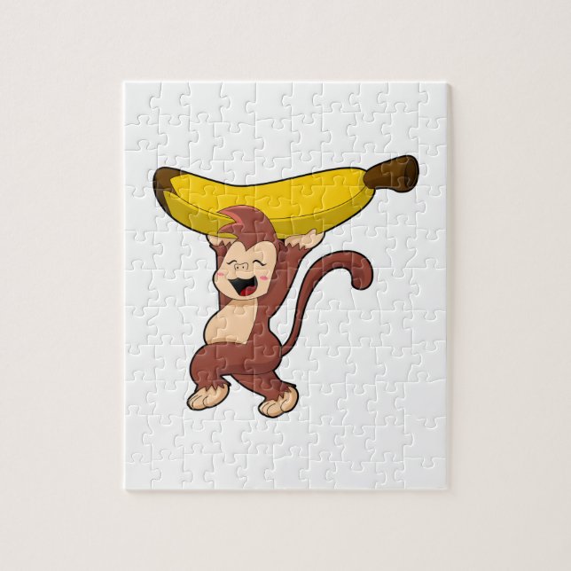 Puzzle Mono con banana (Vertical)