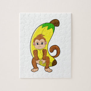 Puzzle Mono con banana