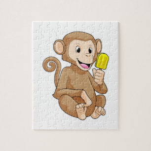 Puzzle Mono con Popsicle