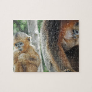 Puzzle Mono del bebé con su madre