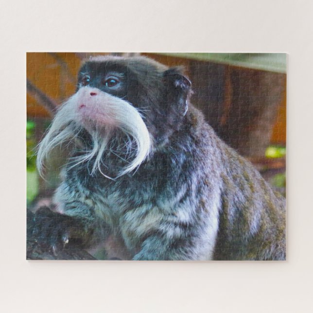 Puzzle Mono del Emperador Tamarins. (Horizontal)